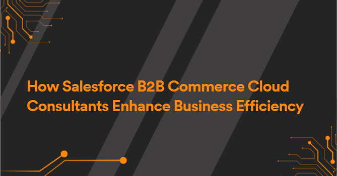 How Salesforce B2B Commerce Cloud Consultants Enhance Business Efficiency